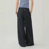 【秋】ボタンワイドストレートデニムパンツレディース | 17kg | 詳細画像4 