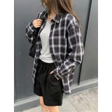 【秋】チェック柄長袖シャツ レディース オーバーサイズ | 17kg | 詳細画像15