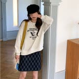 【秋】サーフィンドッグプリントスウェット レディース ゆったりシルエット | 17kg | 詳細画像14 