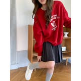【秋】サーフィンドッグプリントスウェット レディース ゆったりシルエット | 17kg | 詳細画像30 