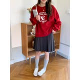 【秋】サーフィンドッグプリントスウェット レディース ゆったりシルエット | 17kg | 詳細画像33 