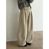 ライトカーキ | 【秋】ドレープワイドパンツ レディース ハイウエスト ロング丈 | 17kg