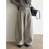 【秋】ドレープワイドパンツ レディース ハイウエスト ロング丈 | 17kg | 詳細画像11 