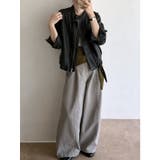 【秋】ドレープワイドパンツ レディース ハイウエスト ロング丈 | 17kg | 詳細画像14 