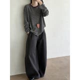【秋】ドレープワイドパンツ レディース ハイウエスト ロング丈 | 17kg | 詳細画像18 