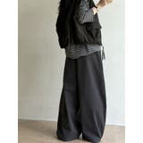 【秋】ドレープワイドパンツ レディース ハイウエスト ロング丈 | 17kg | 詳細画像20 