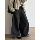 【秋】ドレープワイドパンツ レディース ハイウエスト ロング丈 | 17kg | 詳細画像23 
