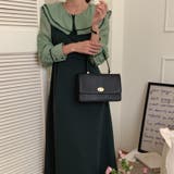 【SHOPLIST限定】韓国風フリルカラー(フェイク)レヤードワンピース | 17kg | 詳細画像12 