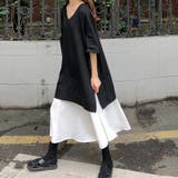 【SHOPLIST限定】スプライシングデザインVネックパネルドレス | 17kg | 詳細画像9 