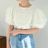 【SHOPLIST限定】女性らしいオーガンジーパフスリーブTシャツ | 17kg | 詳細画像11