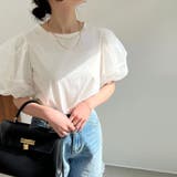 【SHOPLIST限定】女性らしいオーガンジーパフスリーブTシャツ | 17kg | 詳細画像7