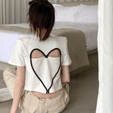 【SHOPLIST限定】韓国風バッグレスハートデザインTシャツ | 17kg | 詳細画像28 