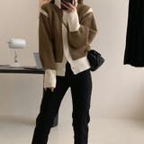 【SHOPLIST限定】柔らかいバイカラータートルネックカーディガン | 17kg | 詳細画像11 