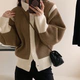 【SHOPLIST限定】柔らかいバイカラータートルネックカーディガン | 17kg | 詳細画像7 