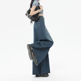 一癖あるレトロ裾幅の広いスカート錯視ワイドレッグロングデニムパンツ | 17kg | 詳細画像12