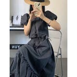 デニム綿生地 優しい雰囲気が漂うレースアップトップス&蝶結びスカート セット | 17kg | 詳細画像13 