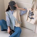 【SHOPLIST限定】大人っぽい斜めボタンVネックベストカーディガン | 17kg | 詳細画像10 