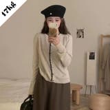 【SHOPLIST限定】柔らかく優しい雰囲気が漂うニットバイカラーカーディガン | 17kg | 詳細画像8