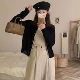 【SHOPLIST限定】柔らかく優しい雰囲気が漂うニットバイカラーカーディガン | 17kg | 詳細画像11