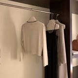 【SHOPLIST限定】柔らかく優しい雰囲気が漂うニットバイカラーカーディガン | 17kg | 詳細画像3