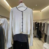 【SHOPLIST限定】柔らかく優しい雰囲気が漂うニットバイカラーカーディガン | 17kg | 詳細画像6