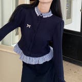 【SHOPLIST限定】(フェイク)レヤードの長袖ニットカーディガン&スリムなロ… | 17kg | 詳細画像16 