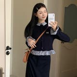 【SHOPLIST限定】(フェイク)レヤードの長袖ニットカーディガン&スリムなロ… | 17kg | 詳細画像4 