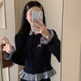 【SHOPLIST限定】(フェイク)レヤードの長袖ニットカーディガン&スリムなロ… | 17kg | 詳細画像7 