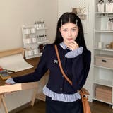 【SHOPLIST限定】(フェイク)レヤードの長袖ニットカーディガン&スリムなロ… | 17kg | 詳細画像9 