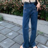 【SHOPLIST限定】ポケットデザインでオールマイティなフレアデニムパンツ | 17kg | 詳細画像13 