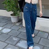 【SHOPLIST限定】ポケットデザインでオールマイティなフレアデニムパンツ | 17kg | 詳細画像3 