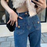 【SHOPLIST限定】ポケットデザインでオールマイティなフレアデニムパンツ | 17kg | 詳細画像4 