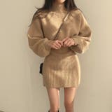 ランタンスリーブのニットセーターとショート丈のノースリーブワンピースのニットセッ… | 17kg | 詳細画像2 