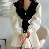 【SHOPLIST限定】Vネックの荷葉エッジワンピース | 17kg | 詳細画像3 