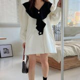 【SHOPLIST限定】Vネックの荷葉エッジワンピース | 17kg | 詳細画像5 