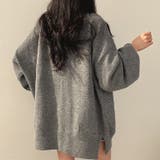 【SHOPLIST限定】高い襟とオーバーサイズの中長丈のニットセーター | 17kg | 詳細画像10 