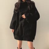 【SHOPLIST限定】高い襟とオーバーサイズの中長丈のニットセーター | 17kg | 詳細画像19 