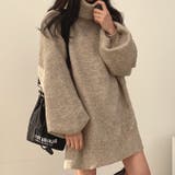 【SHOPLIST限定】高い襟とオーバーサイズの中長丈のニットセーター | 17kg | 詳細画像8 