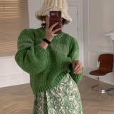 デザイン感のマイナーチェンジカラーで、厚手でゆるい感じのセーター | 17kg | 詳細画像5 