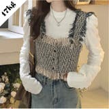 ショート丈のベストと、には長袖のベースレイヤーのインナーシャツ | 17kg | 詳細画像1 