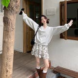 アメリカンレトロでゆったりVネックのパーカーと、すっきり印象のAラインの花柄ハー… | 17kg | 詳細画像10 