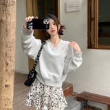 アメリカンレトロでゆったりVネックのパーカーと、すっきり印象のAラインの花柄ハー… | 17kg | 詳細画像11 