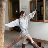 アメリカンレトロでゆったりVネックのパーカーと、すっきり印象のAラインの花柄ハー… | 17kg | 詳細画像12 