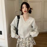 アメリカンレトロでゆったりVネックのパーカーと、すっきり印象のAラインの花柄ハー… | 17kg | 詳細画像5 