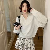 アメリカンレトロでゆったりVネックのパーカーと、すっきり印象のAラインの花柄ハー… | 17kg | 詳細画像7 