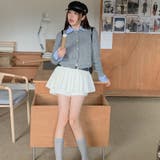 【SHOPLIST限定】学院風丸襟ショート丈編みセーターニットカーディガン | 17kg | 詳細画像13