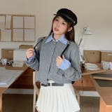 【SHOPLIST限定】学院風丸襟ショート丈編みセーターニットカーディガン | 17kg | 詳細画像14