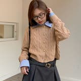 【SHOPLIST限定】学院風丸襟ショート丈編みセーターニットカーディガン | 17kg | 詳細画像18