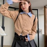 【SHOPLIST限定】学院風丸襟ショート丈編みセーターニットカーディガン | 17kg | 詳細画像24
