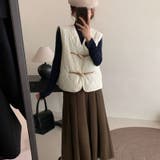 【SHOPLIST限定】レトロな木製ボタンのひょうたん型ベストジャケット | 17kg | 詳細画像10 